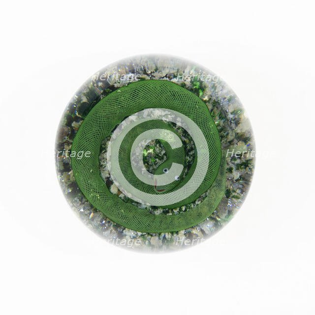 Paperweight, Lunéville, c. 1848/55. Creator: Baccarat Glasshouse.