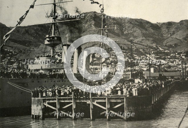 'A Photograph Taken From The Nimrod...Lyttelton', 1908, (1909).  Artist: Unknown.