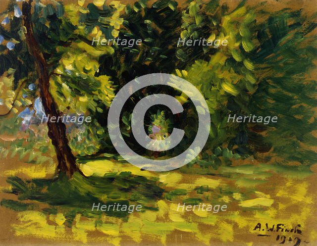 Bushes, 1919. Creator: Alfred William Finch.