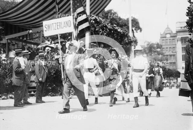 Swiss in N.Y. 4th of July Parade, between c1910 and c1915. Creator: Bain News Service.