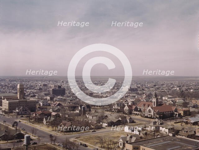 Amarillo, Texas, general view, Santa Fe R.R. trip, 1943. Creator: Jack Delano.