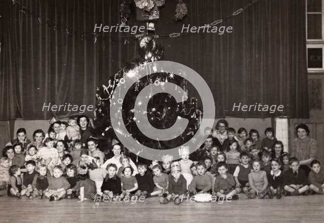 Rowntree wartime nursery school, York, Yorkshire, 1944. Artist: Unknown