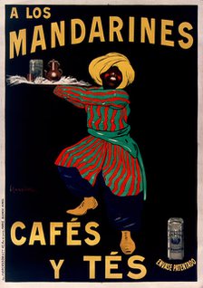 A los Mandarines: Cafés y Tés  , 1908. Creator: Cappiello, Leonetto (1875-1942).