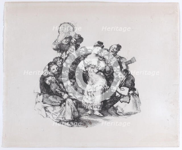 El vito (The Andalusian dance), ca. 1825-1826., ca. 1825-1826. Creator: Francisco Goya.