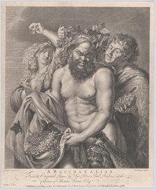 Bacchus accompanied by a Bacchante and a faun, 1768. Creators: Carlo Faucci, Giovanni Battista Cipriani.