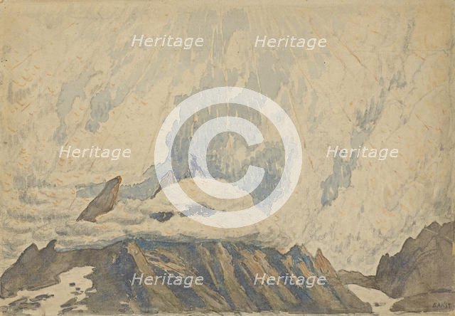 Stage design for the ballet La damnation de Faust by Hector Berlioz, Early 1920s. Creator: Bakst, Léon (1866-1924).