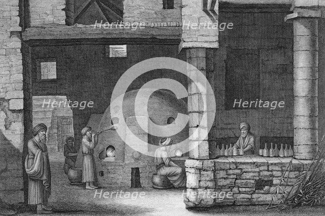 'The Glass Bottle Maker', 1922. Artist: Unknown