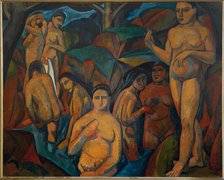 The Large Bathers (Les Grandes Baigneuses), c1908.  Creator: Andre Derain.