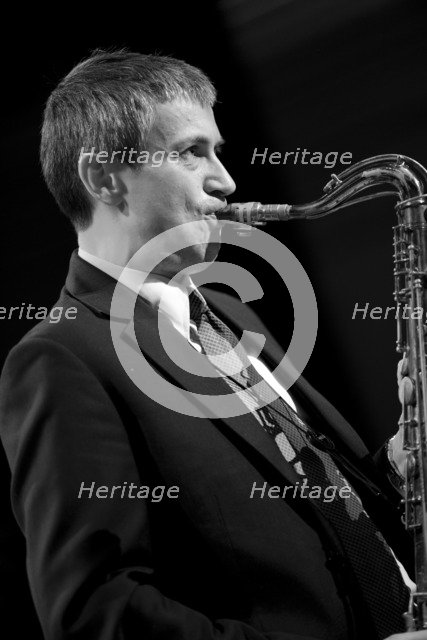 Dave O'Higgins, 2010. Artist: Alan John Ainsworth.