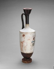 Lekythos (Oil Jar), 410-400 BCE. Creator: Reed Painter.