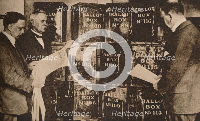 The second general election of 1924 (1935). Artist: Unknown.