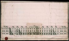 Ludwigsburg Palace. Facade design of the north wing. Artist: Anonymous  