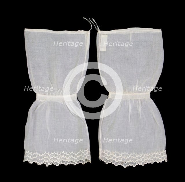 Undersleeves, American, ca. 1855. Creator: Unknown.