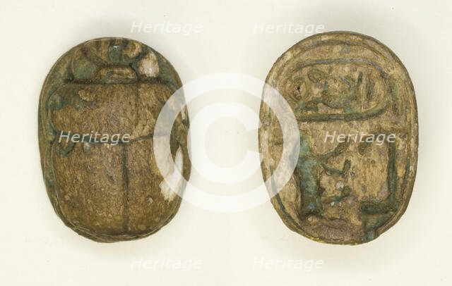 Scarab: Nebmaatra (Amenhotep III), Egypt, New Kingdom, Dynasty 18, Reign of Amenhotep IIII... Creator: Unknown.