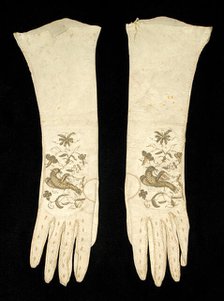 Gloves, British, early 18th century. Creator: Unknown.