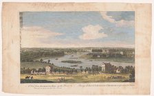 View of the River Thames at Richmond as seen from Richmond Hill, 1749. Creator: Francois Vivares.