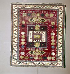 Rug with Pattern of terraced garden from the Caucasus, 18th century.   Artist: Unknown.