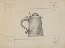 Pewter Tankard, c. 1936. Creator: Henry Meyers.