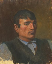 Study of a Young Man in a Dark Vest, 1880-1900. Creator: Ladislav Mednyanszky.