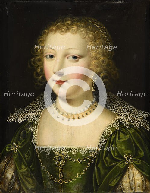 Portrait of Marie d'Orléans-Longueville (1625-1707), Mid of 17th cen.. Creator: Anonymous.