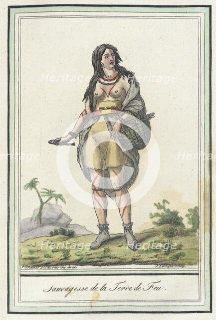 Costumes de Différents Pays, 'Sauvagesse de la Terre de Feu', c1797. Creator: Jacques Grasset de Saint-Sauveur.