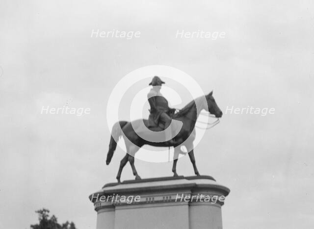 Winfield Scott - Equestrian statues in Washington, D.C., between 1911 and 1942. Creator: Arnold Genthe.