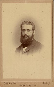 Portrait of Georg Ferdinand Frobenius (1849-1917). Creator: Photo studio Carl Günther, Berlin  .