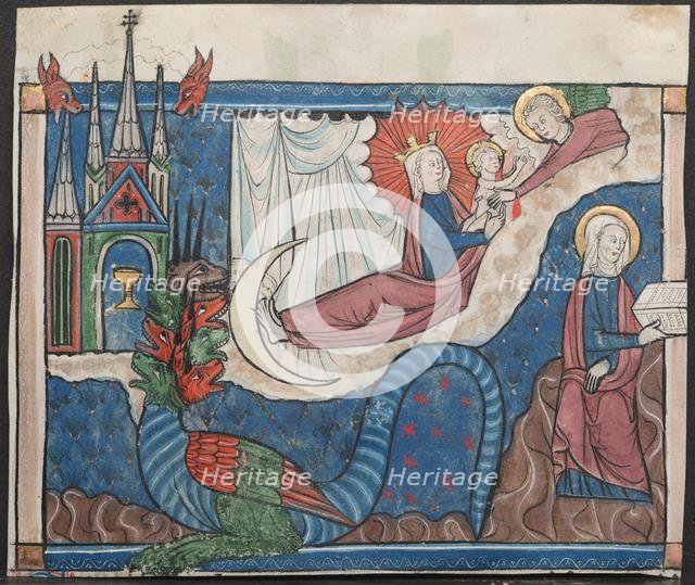 Miniature from a Manuscript of the Apocalypse: The Woman Clothed with the Sun, c. 1295. Creator: Unknown.