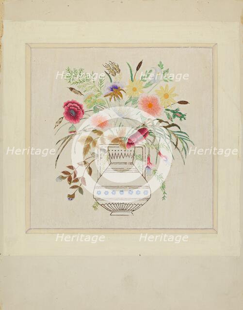 Embroidered Picture, c. 1936. Creator: Gordena Jackson.