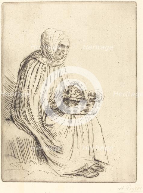 Woman of the Marketplace (Femme du marche). Creator: Alphonse Legros.