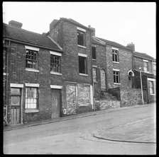Abandoned derelict houses, Stoke-on-Trent, 1965-1968. Creator: Eileen Deste.