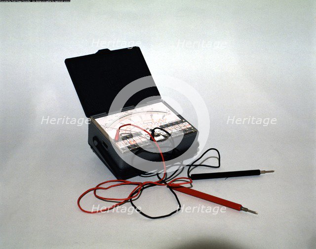 Tester or multimeter, device used for measurement of voltage, current and electrical resistance.