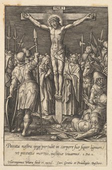 Christ Crucified, before 1619. Creator: Hieronymous Wierix.
