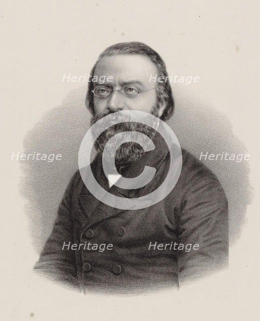 Portrait of the Composer Julius Stern (1820-1883) , ca 1860. Creator: Lutze & Witte (Berlin).