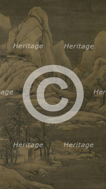 Snowy landscape, between 1368 and 1644. Creator: Unknown.