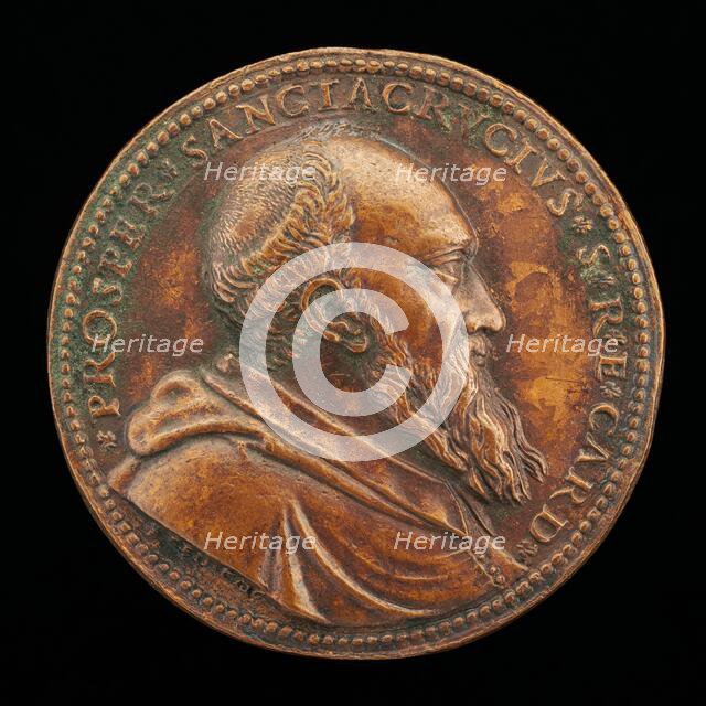 Prospero Publicola Santacroce, 1514-1589, Cardinal, 1565 [obverse], 1579. Creator: Federico Cocciola.