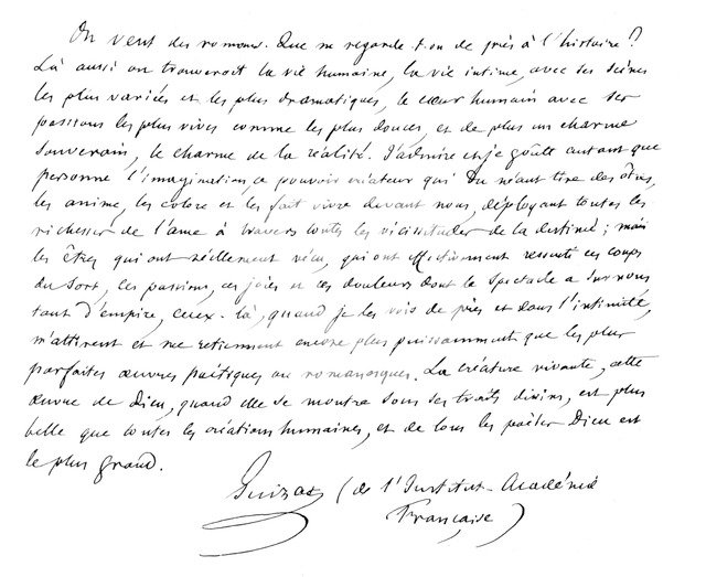 'Manuscript, Signed by Francois Guizot', c19th Century. Artist: Francois Guizot