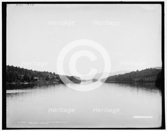 Long Lake from near the Sagamore, Adirondack Mountains, c1902. Creator: William H. Jackson.