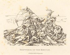 Shipwreck of the Meduse, 1820. Creator: Theodore Gericault.