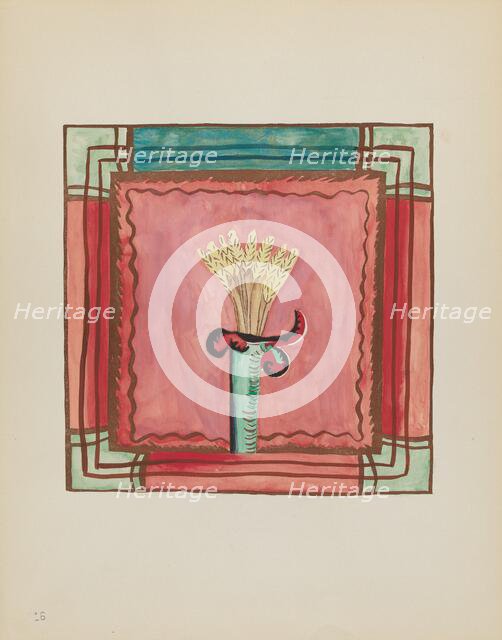 Plate 16: Altar Panel: From Portfolio "Spanish Colonial Designs of New Mexico", 1935/1942. Creator: Unknown.