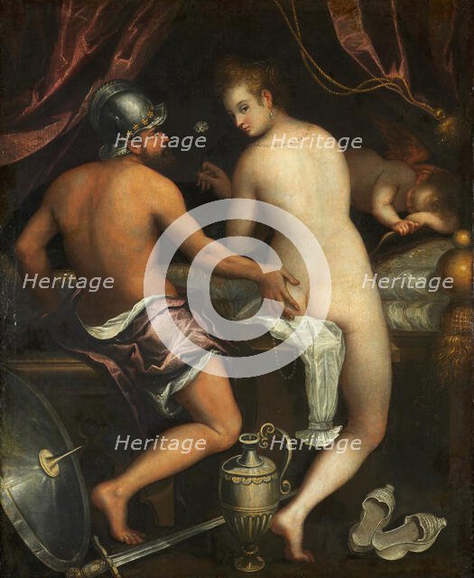 Mars and Venus, ca 1595. Creator: Fontana, Lavinia (1552-1614).