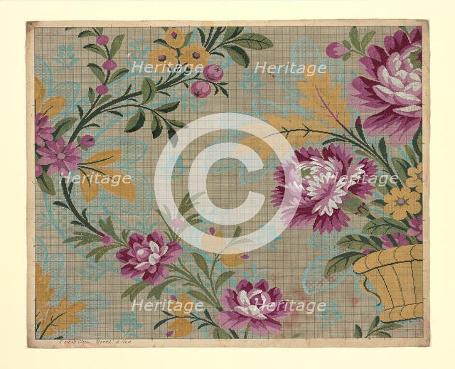 Mise-en-carte (Point-paper), France, 1760/90. Creator: Germain Frères.