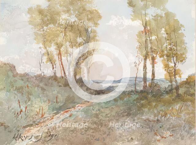 The Bridle Path to the Sea, 1911. Creator: Henri-Joseph Harpignies.