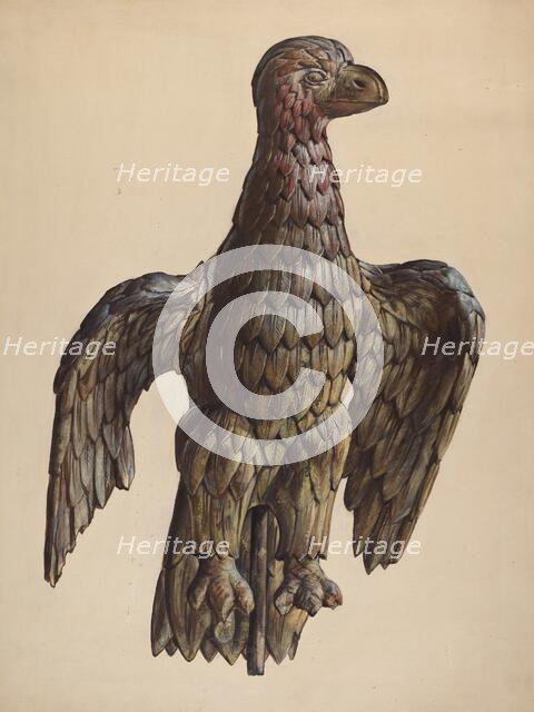Finial Eagle, c. 1937. Creator: James McLellan.