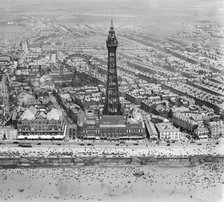 Blackpool Tower, Lancashire, 1920. Artist: Aerofilms.