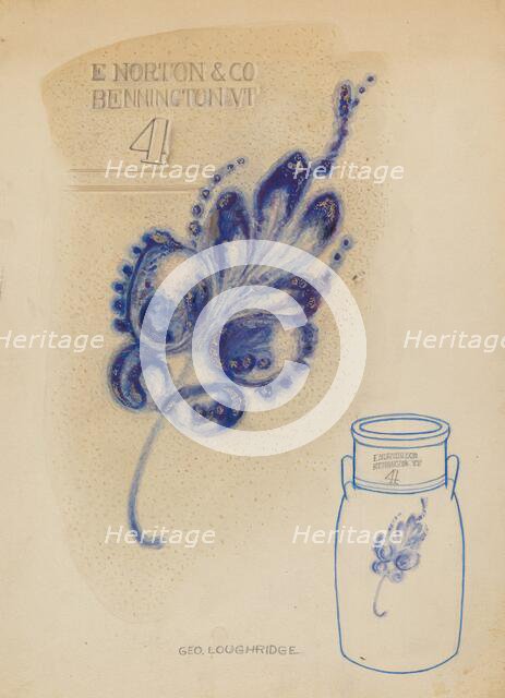 Churn, c. 1937. Creator: George Loughridge.