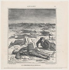 Le lendemain de la bataille, 1869.  Creator: Honore Daumier.