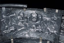 Detail of Gundestrup Cauldron, Celtic God Taranis, Danish, c100 BC. Artist: Unknown