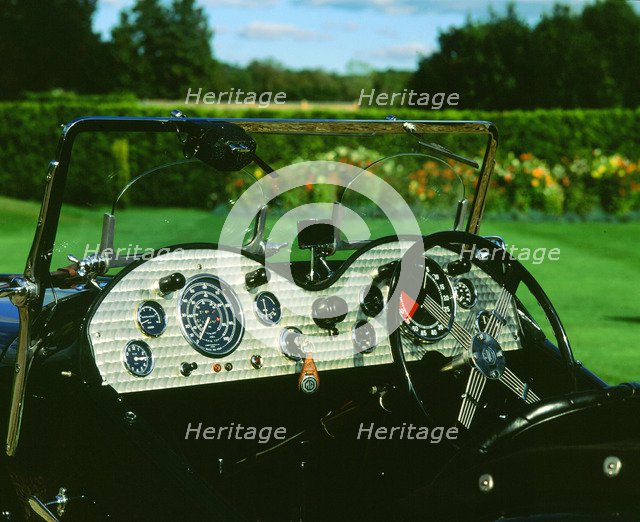 1933 MG J3 supercharged dashboard. Artist: Unknown.