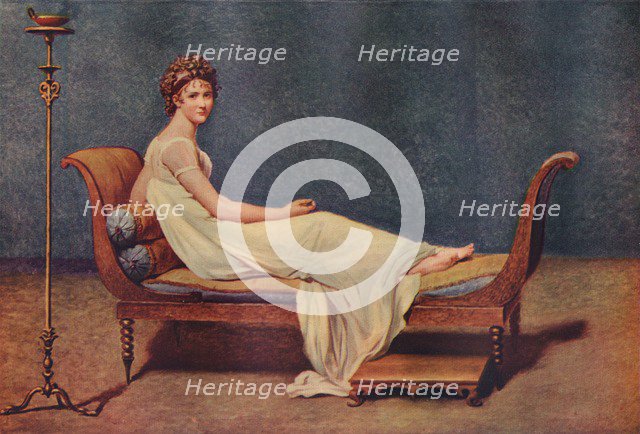 Portrait of Madame Recamier, 1800, (1911). Artist: Jacques-Louis David